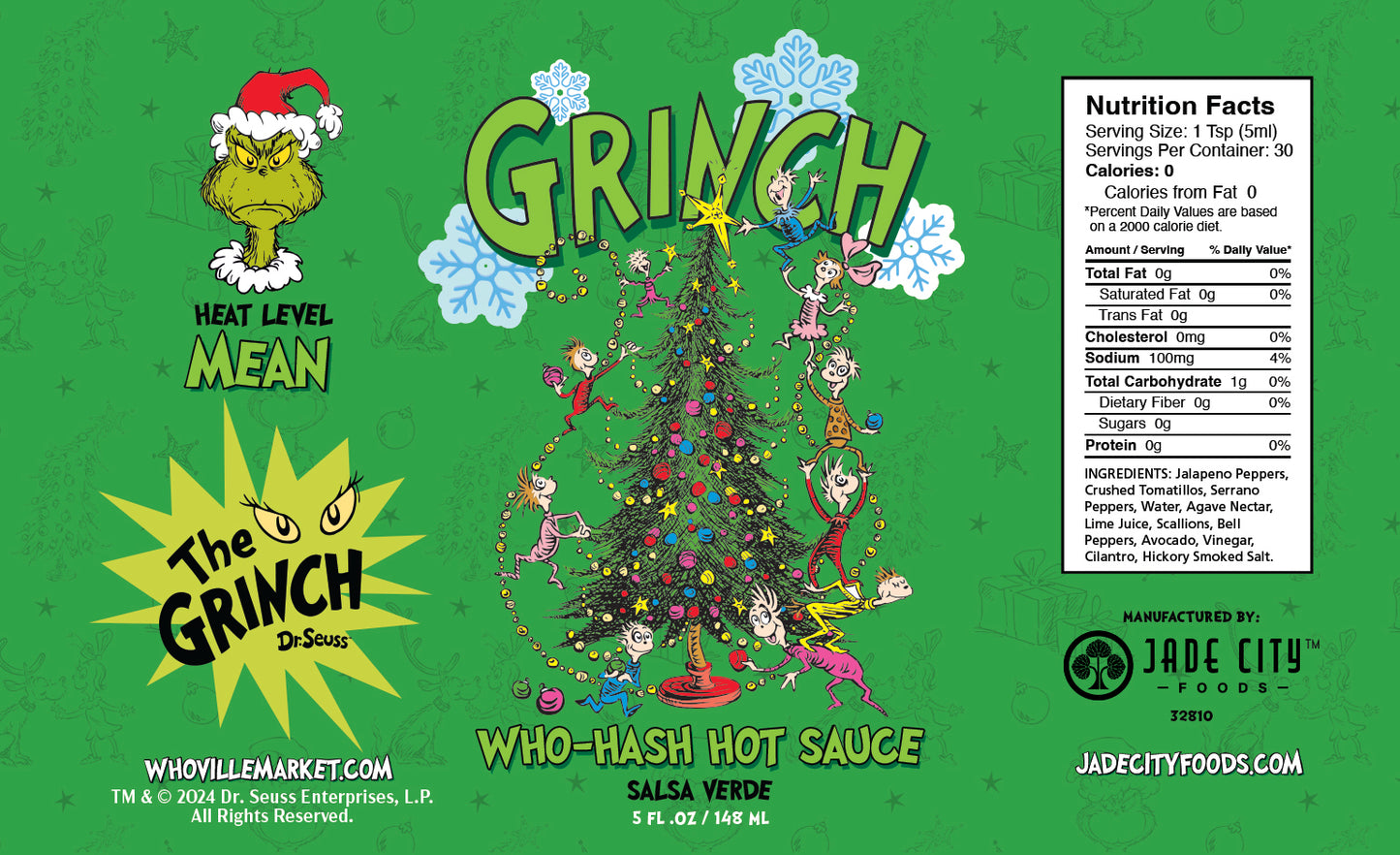 Grinch Hot Sauce 5-Pack : Series 1