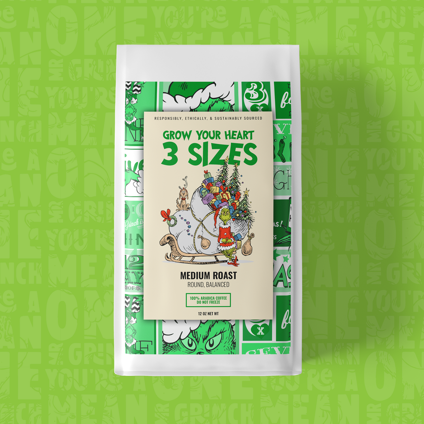 Grow Your Heart 3 Sizes : Medium Roast Coffee