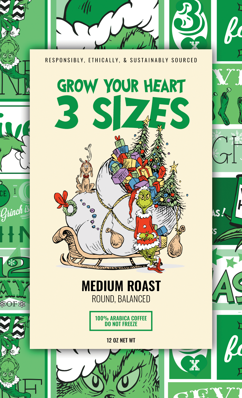 Grow Your Heart 3 Sizes : Medium Roast Coffee
