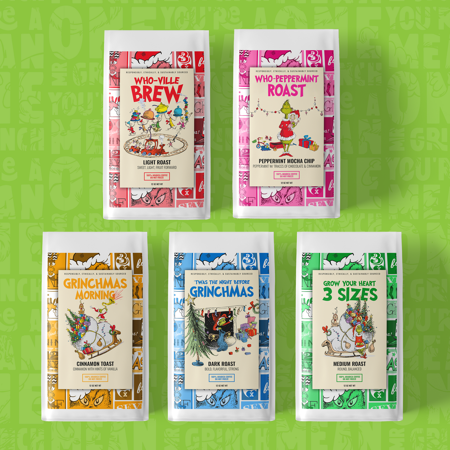 Grinch Coffee 5-Pack