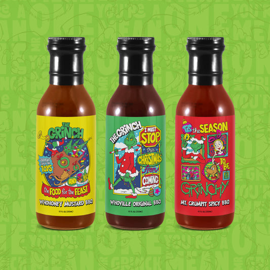 Grinch BBQ Sauce 3-Pack