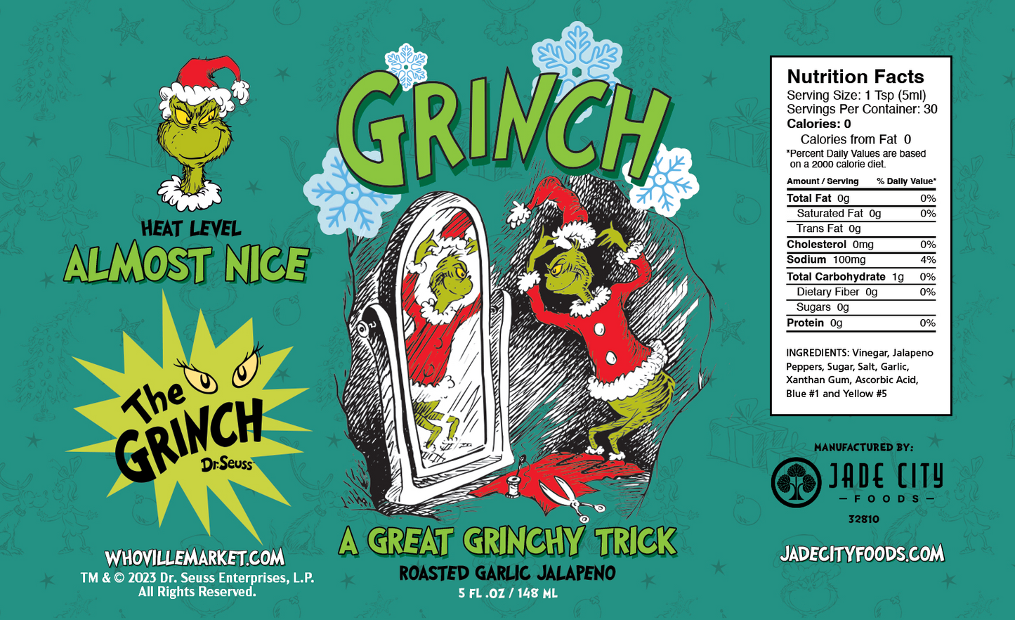 Grinch Hot Sauce 5-Pack