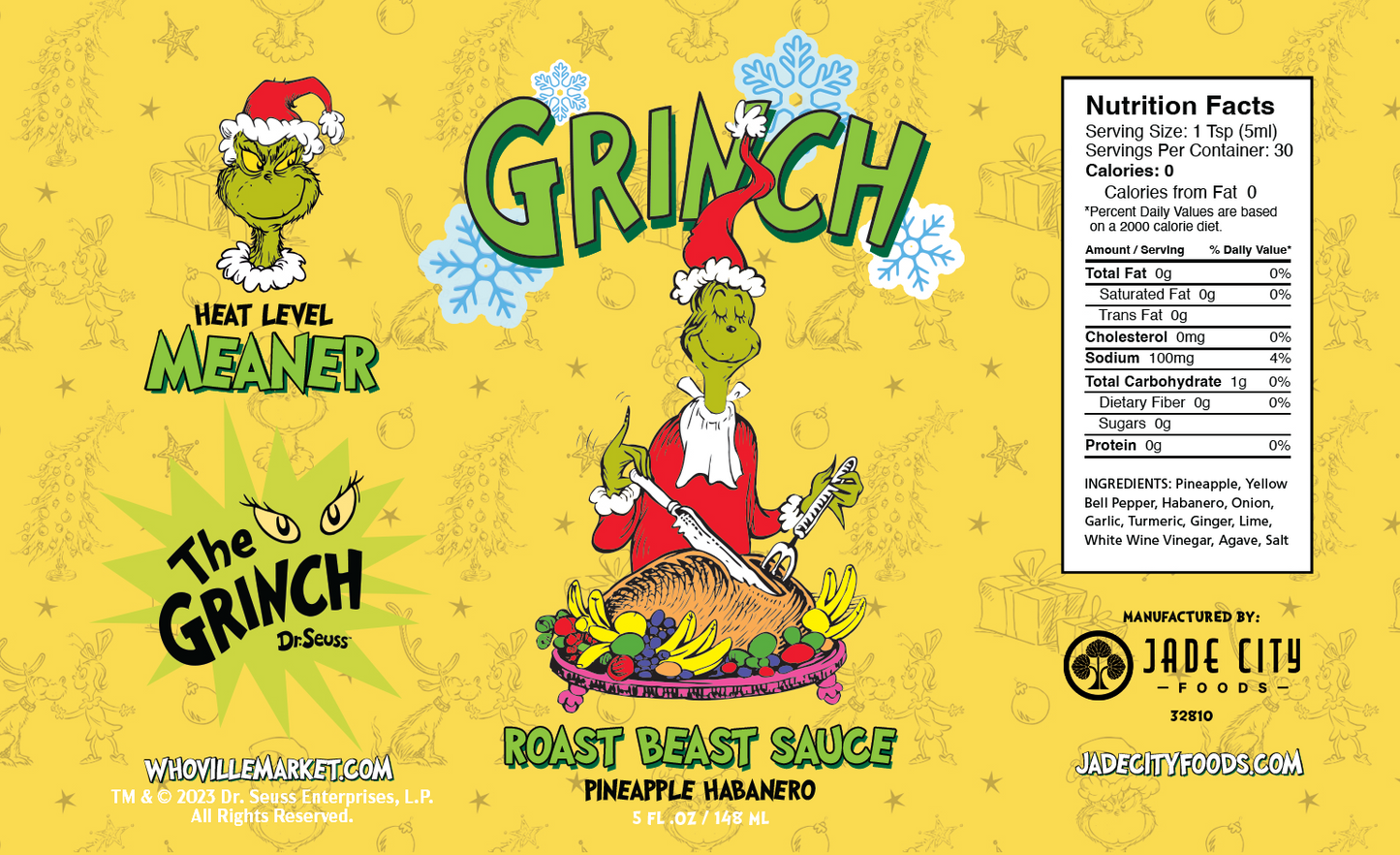 Grinch Hot Sauce 5-Pack