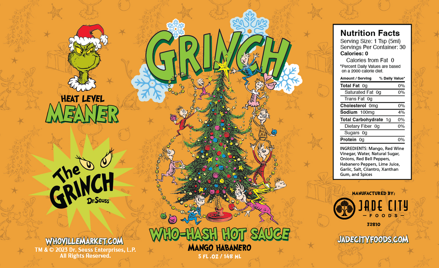 Grinch Hot Sauce 5-Pack
