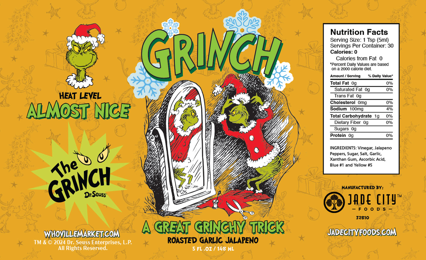 Grinch Hot Sauce 5-Pack