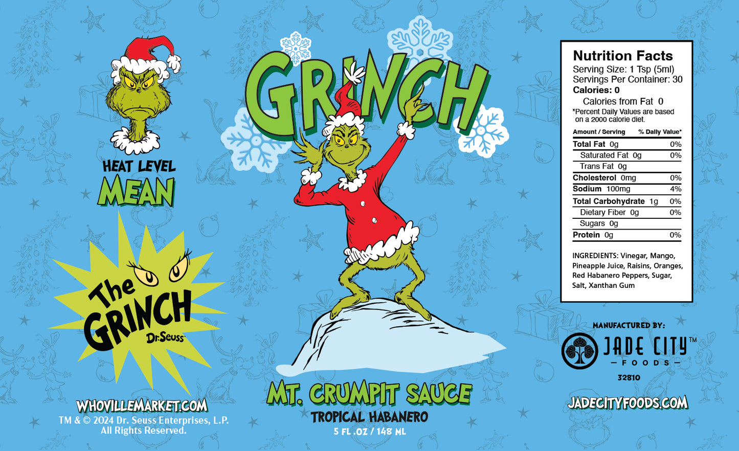 Grinch Hot Sauce 5-Pack