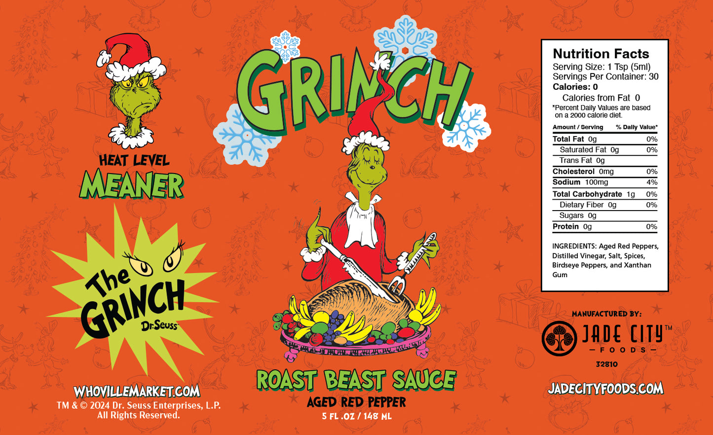 Grinch Hot Sauce 5-Pack