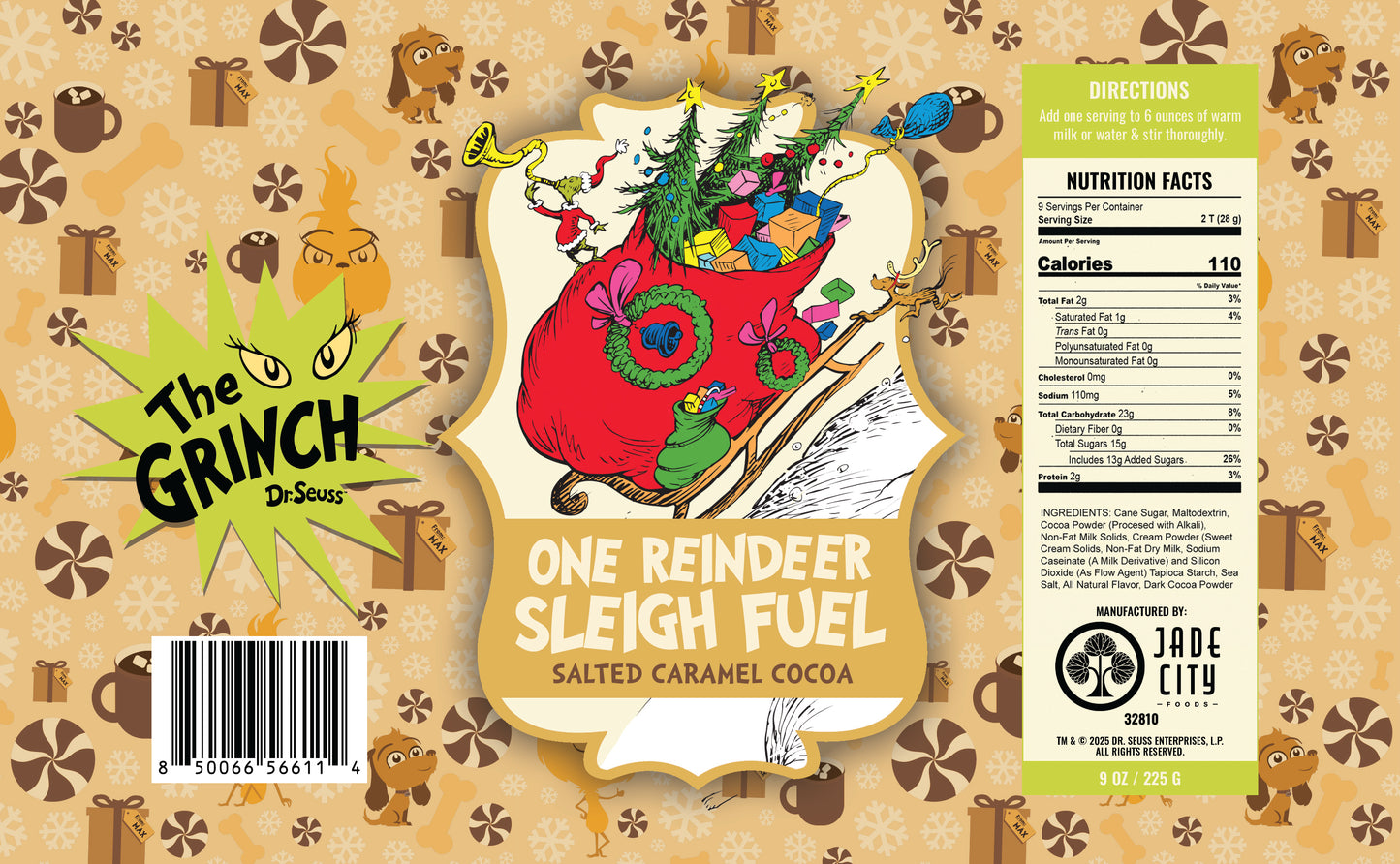 One Reindeer Sleigh Fuel : Salted Caramel Cocoa