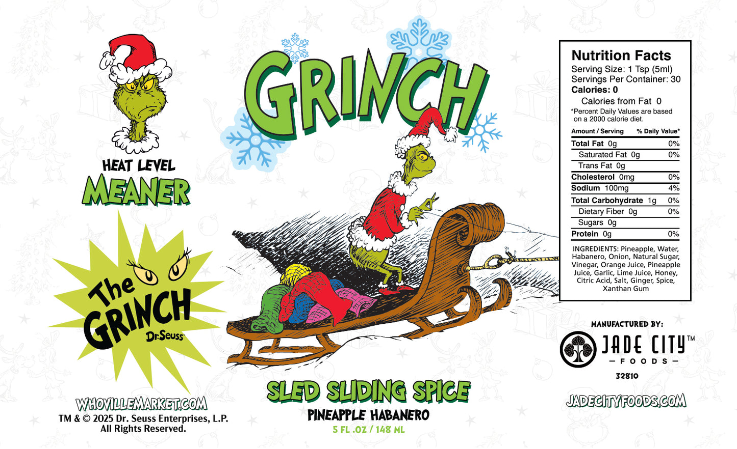 Grinch Hot Sauce 5-Pack : Series 2