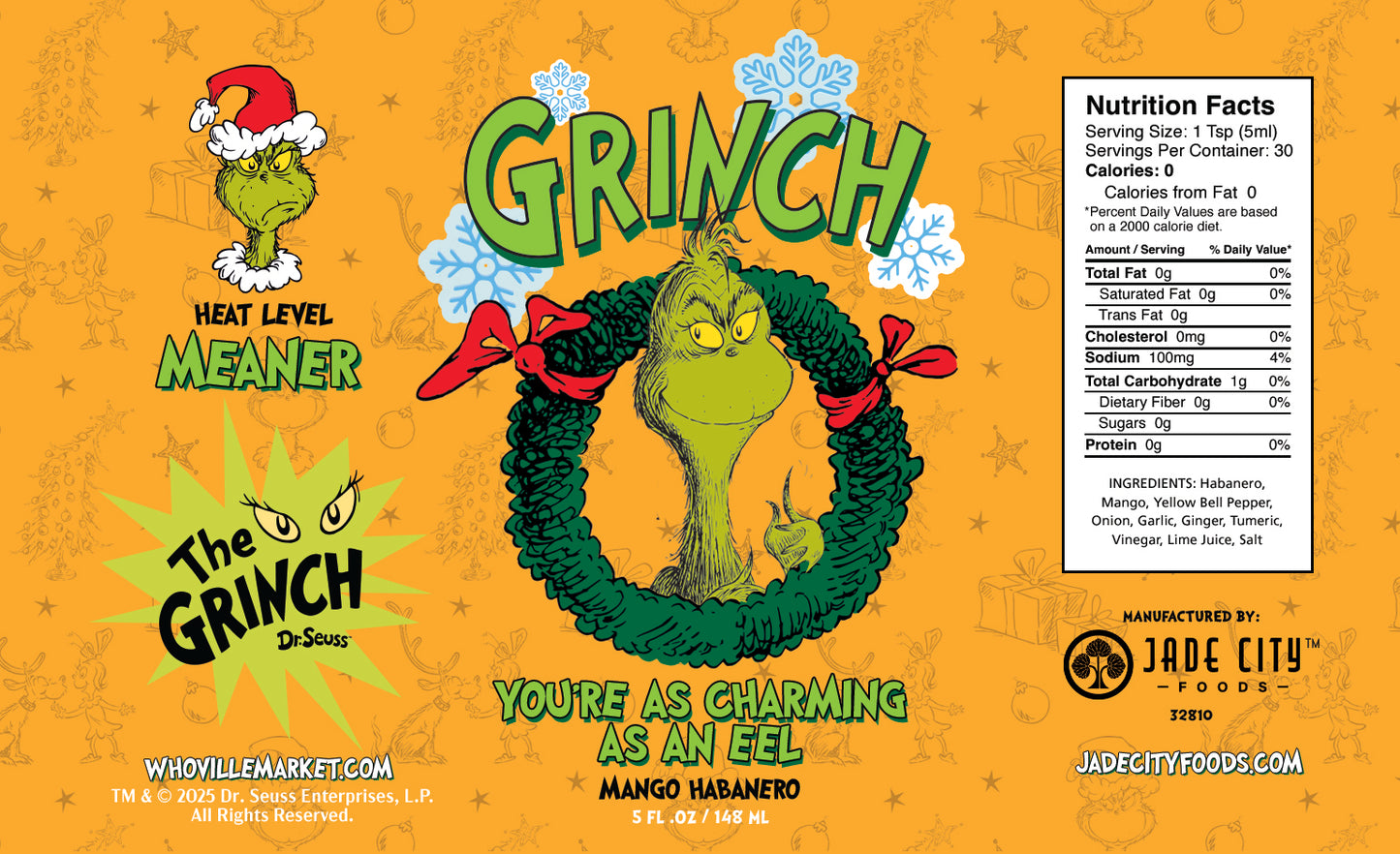Grinch Hot Sauce 5-Pack : Series 2
