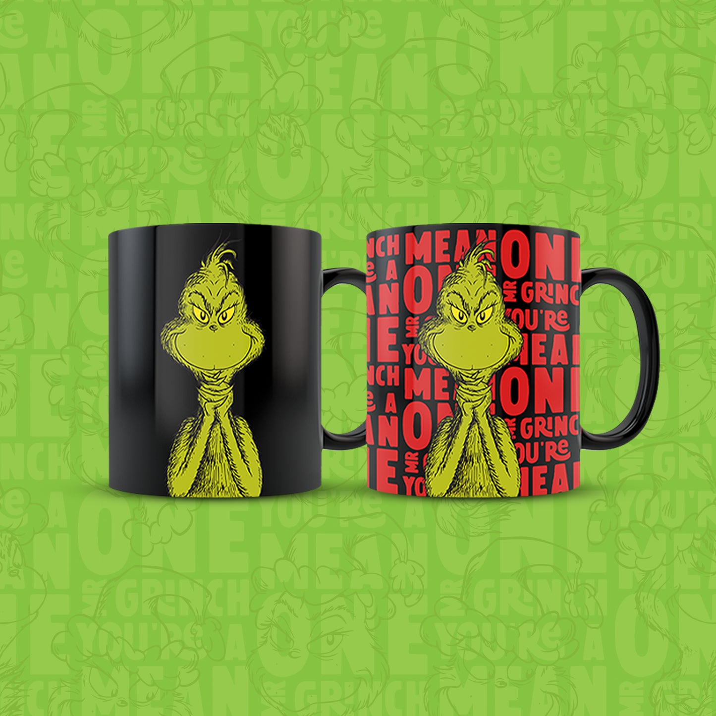 Grinch Mug Set