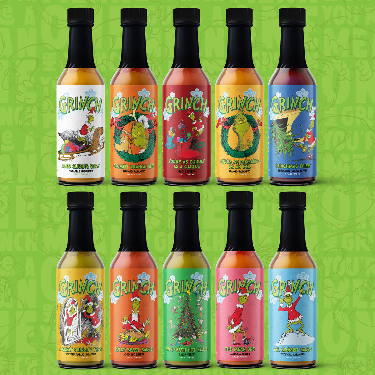 Grinch Hot Sauce 10-Pack – Whoville Market