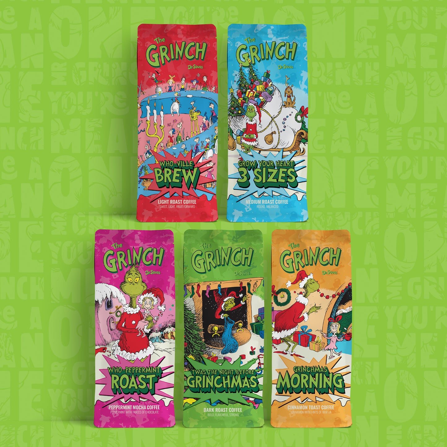 Grinch Coffee 5-Pack