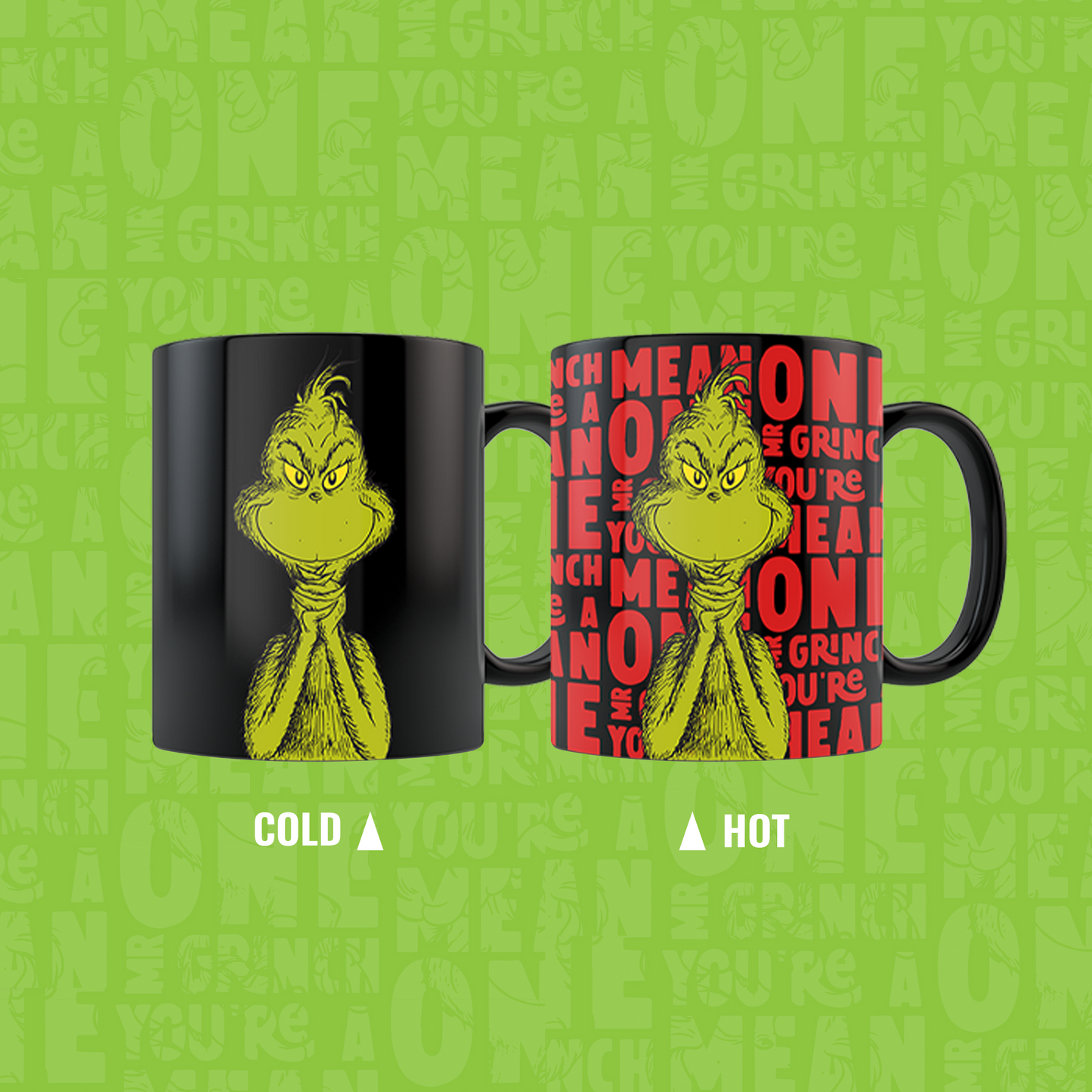 Grinch Heat Activated Mug