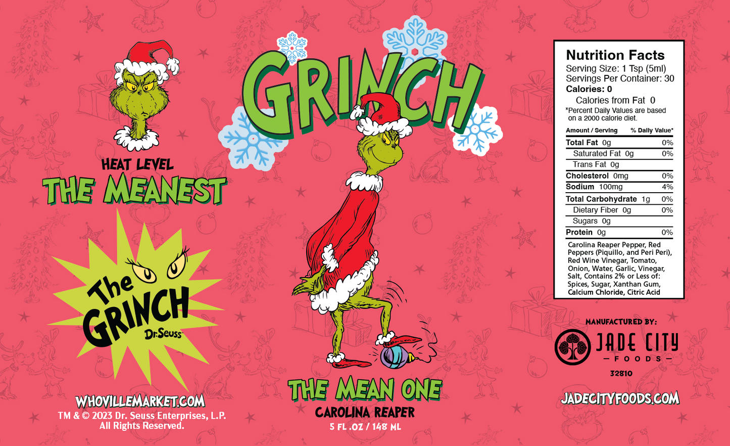 Grinch Hot Sauce 5-Pack