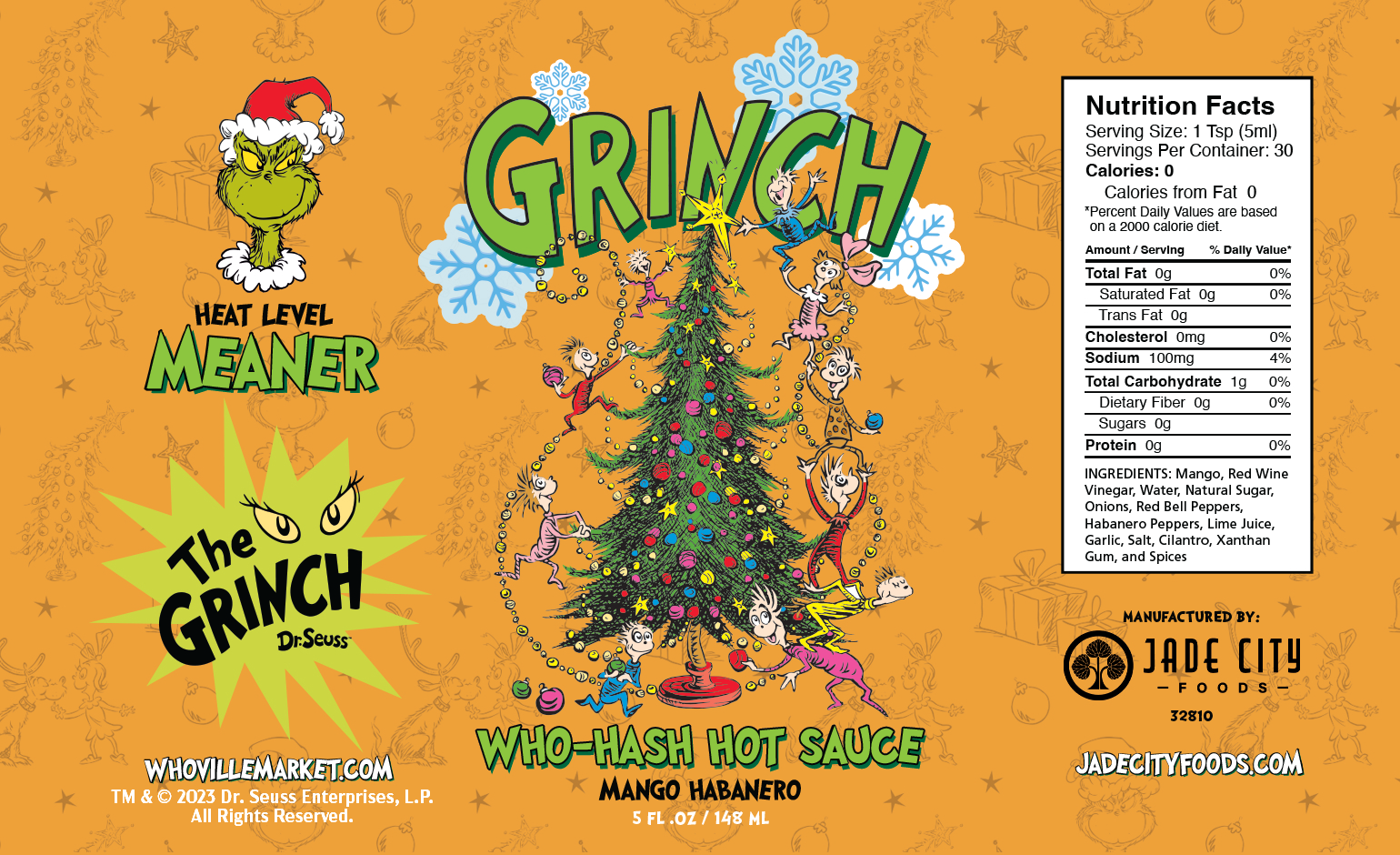 Grinch Wine Label